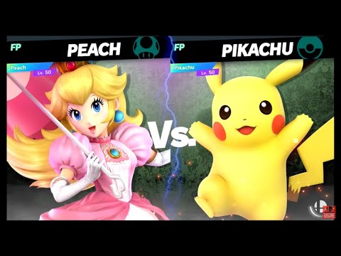Super Smash Bros Ultimate Amiibo Fights – Peach vs the World #8 Peach vs Pikachu