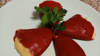 Pimientos del piquillo rellenos de gambas, fácil y rico con Thermomix