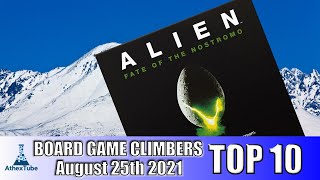 Top 10 Board Game Climbers for Week Ending in August 25th 2021