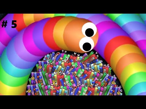 Slither.io A.I. 1 Pro Tiny Snake Destroy Giant Snakes | TROLLING PEOPLE IN SLITHERIO Gameplay #5