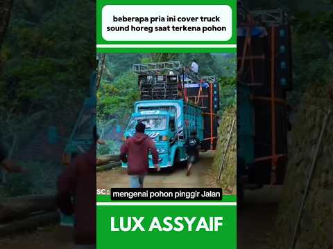 THESE MEN COVERED A SOUND-LOADED TRUCK THAT STOPPED BECAUSE IT HIT A TREE #shorts