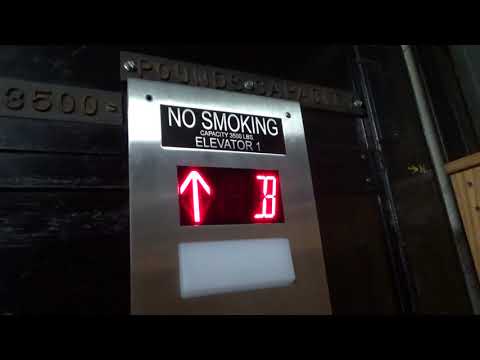 Epic Motor On A 1962 Montgomery Traction Freight Elevator w/Wooden Gate!!! @ HSC - NIU - DeKalb, IL