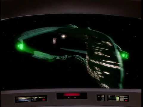 Romulan Warbird. Star Trek TNG Remastered HD.