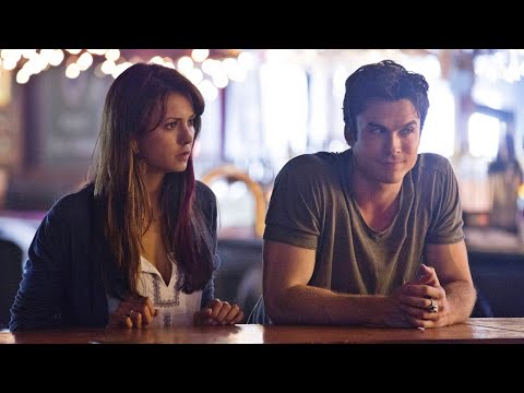 TVD 5x3 - Damon and Elena arrive at the bar, Nadia attacks Elena and Katherine runs away | HD
