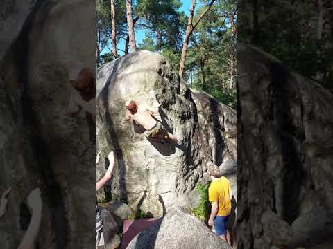 Excalibur, 7a/7a+, Cuisiniere crête sud, Fontainebleau