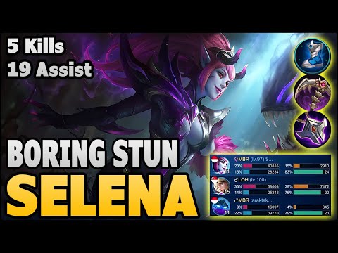 Selena . Kimmy . Atlas Unstoppable Combo - Selena Support Gameplay - 24 Assists & Kills | MLBB