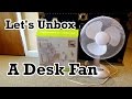 Unboxing Assembly Fine Elements 12 Oscillating Desk Fan Model COL1021