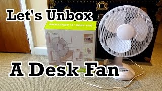 Unboxing (& Assembly): Fine Elements 12” Oscillating Desk Fan (Model COL1021)