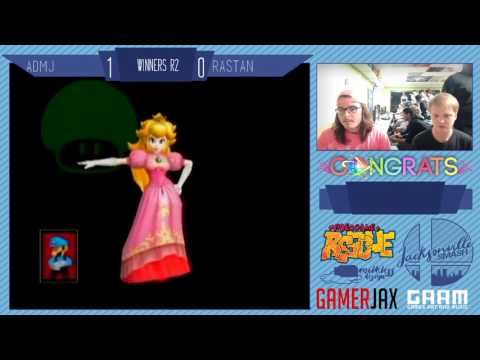 Jax Smash Weekly 1/5 - ADMJ(Peach) Vs Rastan(Luigi) - Melee Winners R2