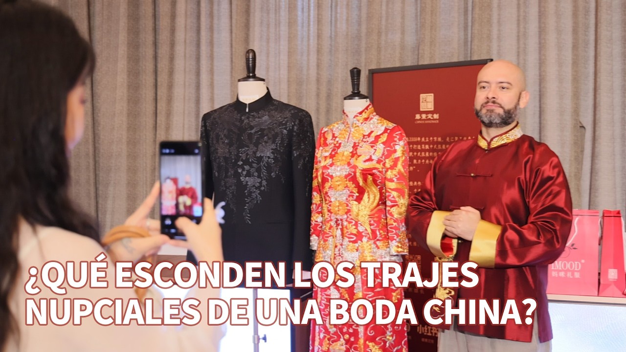 ¿Qué esconden los trajes nupciales de una boda china?