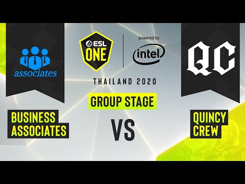 Dota2 - Quincy Crew vs. business associates - Game 3 - ESL One Thailand 2020 - Group Stage - AM