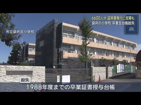YouTube Video 小学校で卒業生およそ６６００人分の個人情報が書かれた台帳が紛失　静岡・袋井市