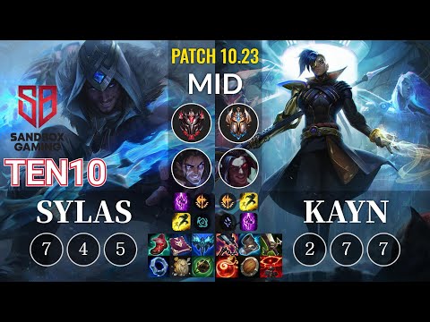 SB Ten10 Sylas vs Kayn Mid - KR Patch 10.23