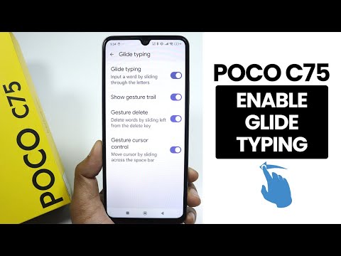 How to Turn ON/OFF Glide Typing in Poco C75