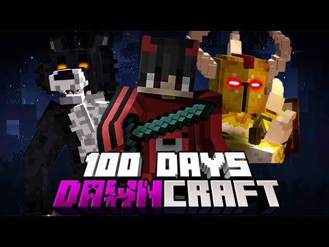 I SURVIVED 100 DAYS IN DAWNCRAFT HARDCORE!
