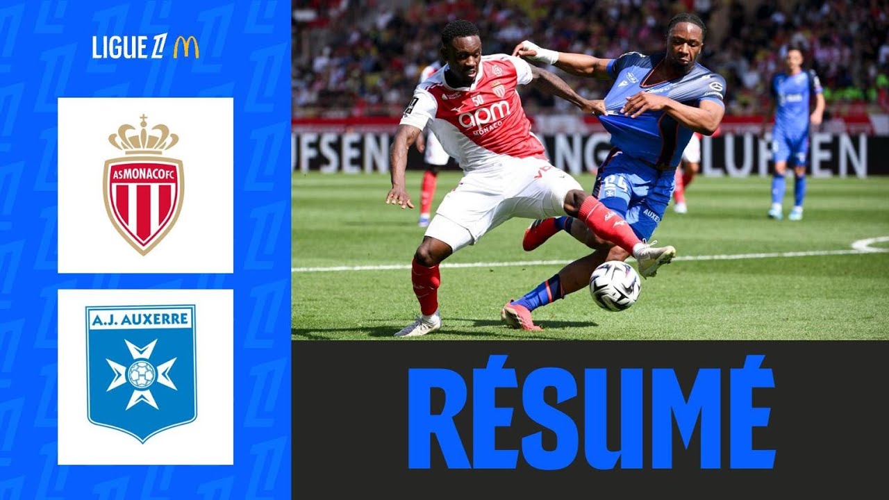 AS Monaco vs Auxerre Highlights