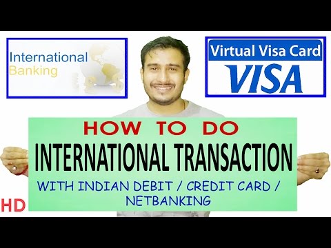 How to create virtual debit card |  Online international transaction |  Entropay | Credit Card India Video