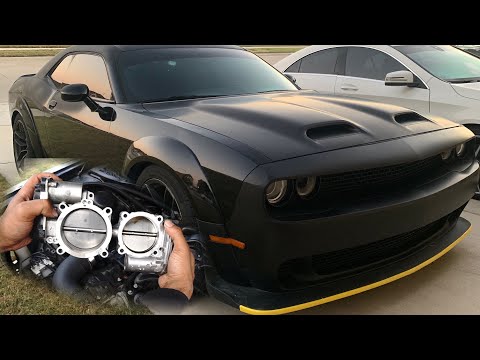 80mm Hemi Throttle Body MMX Adapter Kit Install Widebody Dodge Challenger SXT (V6)
