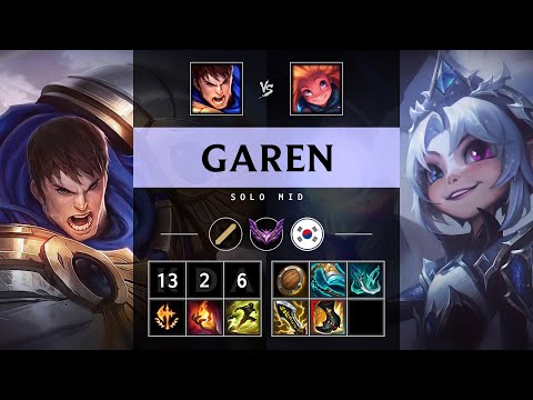 Garen Mid vs Zoe - KR Master Patch 25.21