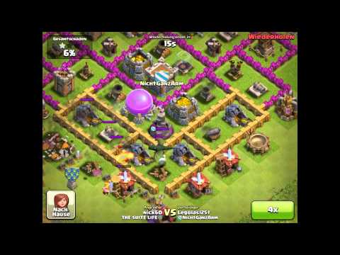 Clash of Clans . Verteidigungen . Part #002 . Drache in der ClanBurg