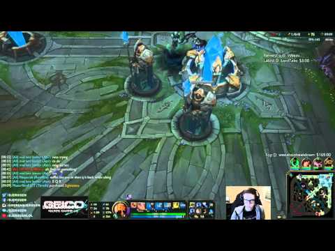 Bjergsen duo Hauntzer vs Hai - Azir vs LeBlanc Mid - League of Legends