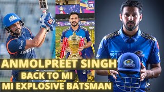 Anmolpreet Singh | Mumbai Indians Player | Punjab Batsman | Batting