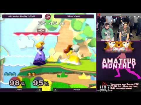 Cheato (Peach) vs Passion (Peach, Fox) - ASH Amateur Monthly #2 Melee Winner's Semis