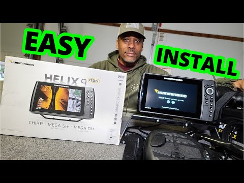 Humminbird Helix 9 G3N UNBOXING & INSTALL {Jon Boat To Bass Boat Conversion} Lowe 1448
