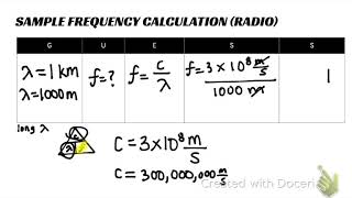 Sample Frequency Calculation (Radio Waves)
