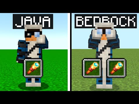 MINECRAFT: JAVA vs BEDROCK - 20 DIFFERENZE
