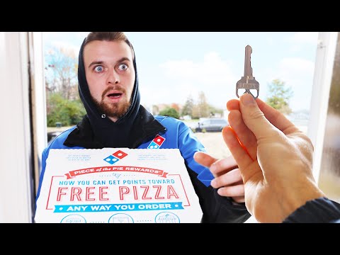 Surprising Pizza Delivery Guy with His Own House