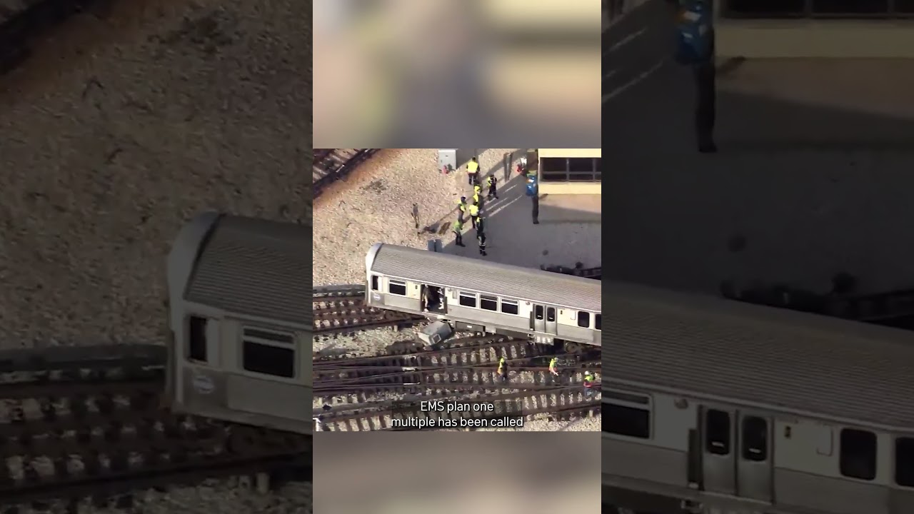 CTA Yellow Line apparently derailed at Howard station during rush hour