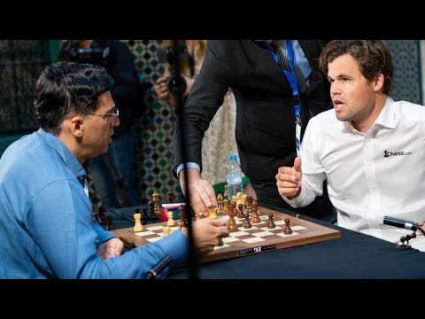 Brilliant Move ???? Magnus Carlsen vs Viswanathan Anand || Casablanca Chess 2024