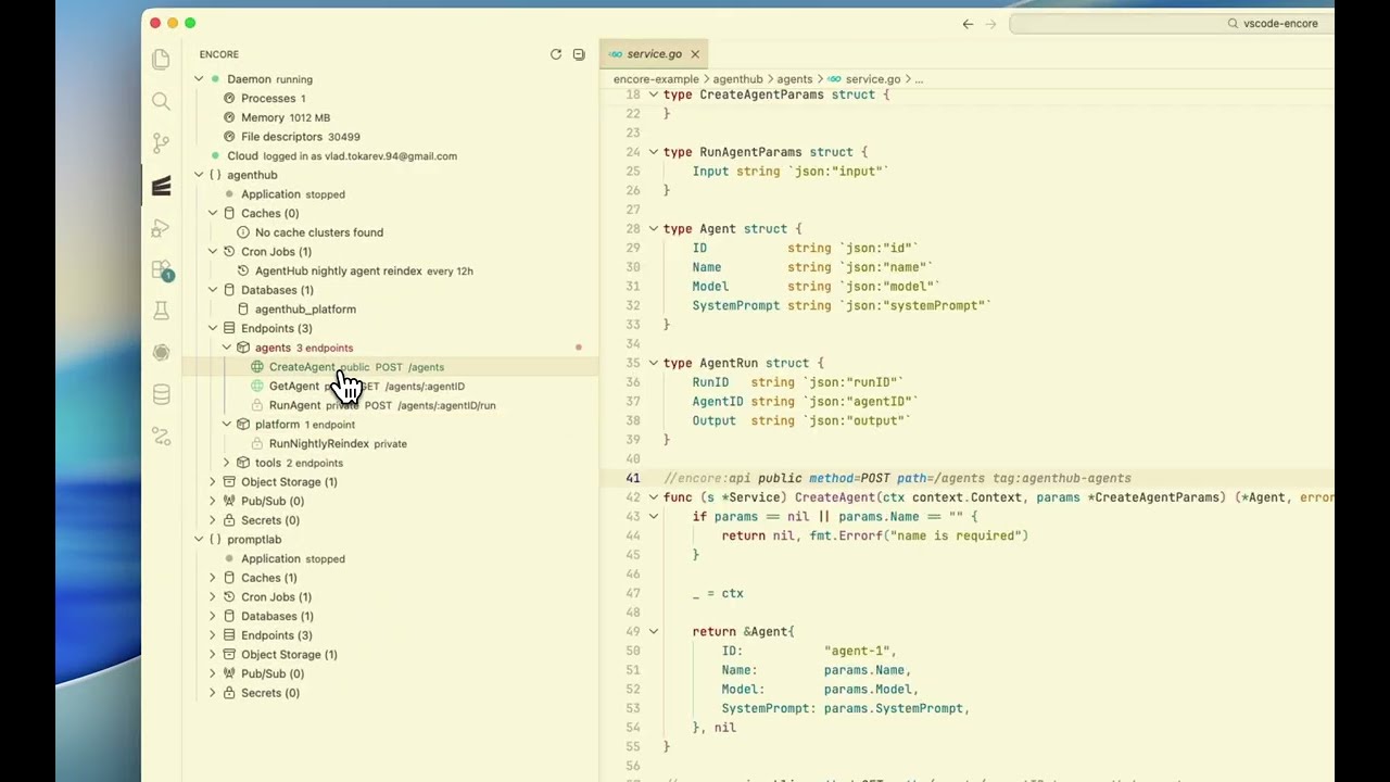 Encore for VS Code demo