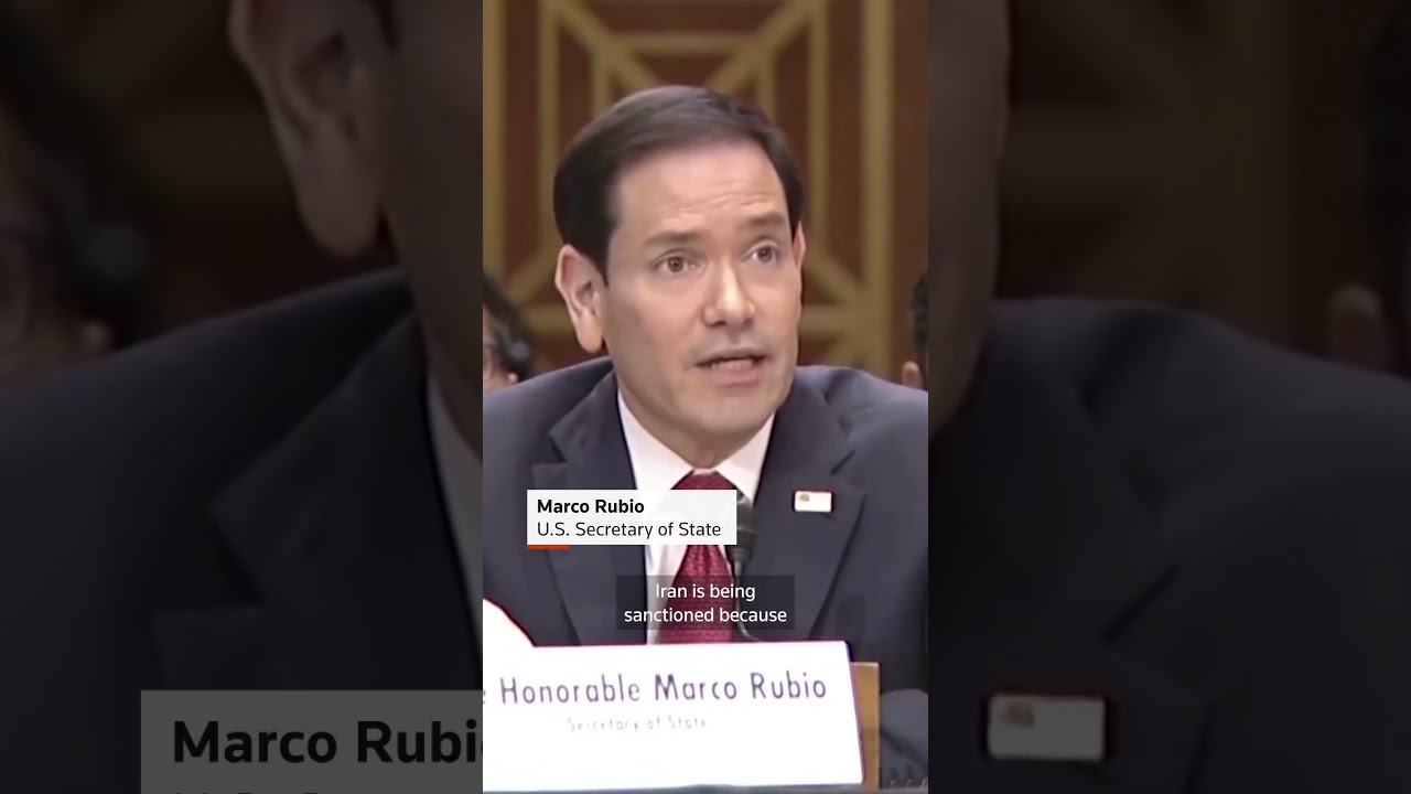 Video | Rubio says US has not offered Iran sanctions relief to reopen strait