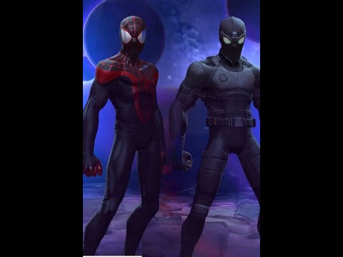 Demi God Synergy!!- stealth suit spiderman- 6* Miles Morales- rol- Marvel Contest of champions