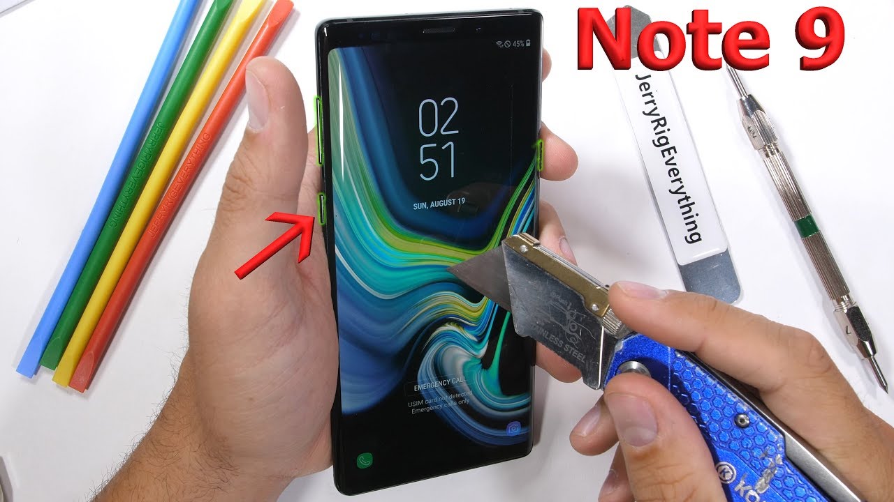 Samsung Note 9 Durability Test! - Bixby is not Secure...