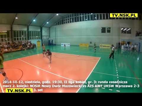 tv.nsk.pl 2014-10-12 NOSiR Nowy Dwór Mazowiecki - AZS AWF UKSW Warszawa 2-3 3.set man