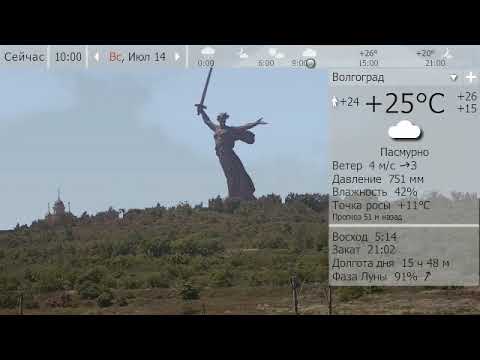Погода. Волгоград. 13-16 июля 19 г.