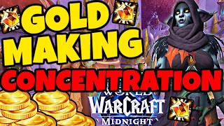 Concentration Crafting For Gold in Midnight WoW!