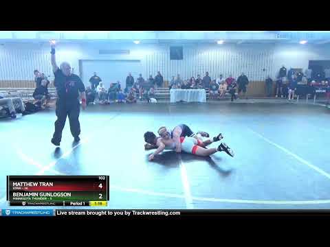 102 Lbs Semis & 1st Wrestleback (8 Team) - Matthew Tran, Iowa Vs Benjamin Gunlogson, Minnesota Thu