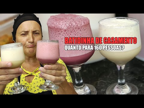 BATIDINHAS DE FESTA PARA 160 PESSOAS - RECEITAS DA ROSA