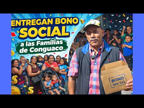 Entregan El Bono Social a familias de Conguaco, Jutiapa