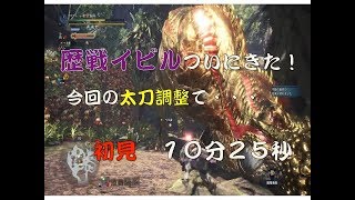 MHW　HR194　やっと歴戦イビル！！初見１０分２５秒