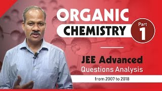 Organic Chemistry JEE Advanced Questions Syllabus Analysis from 2007 to 2018 - Part 1