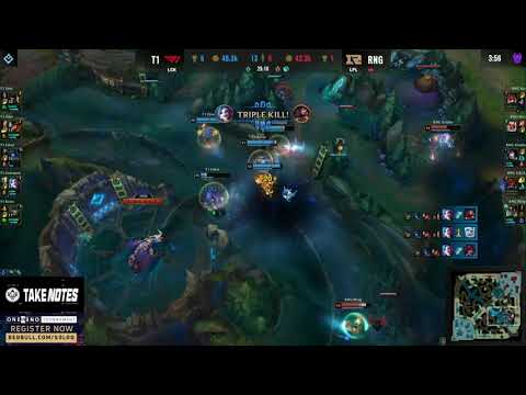 This T1 vs RNG teamfight made the crowd go crazy