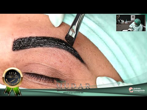 DESIGN DE SOBRANCELHAS | AULA 19 - Como fazer sobrancelha de henna que dure mais