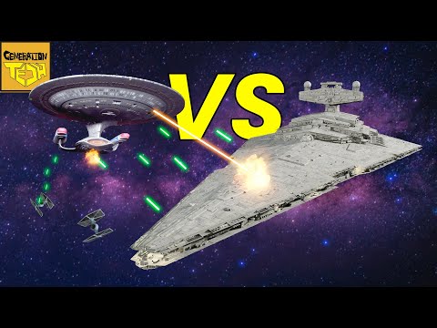 Imperial Star Destroyer VS USS Enterprise NCC 1701-D