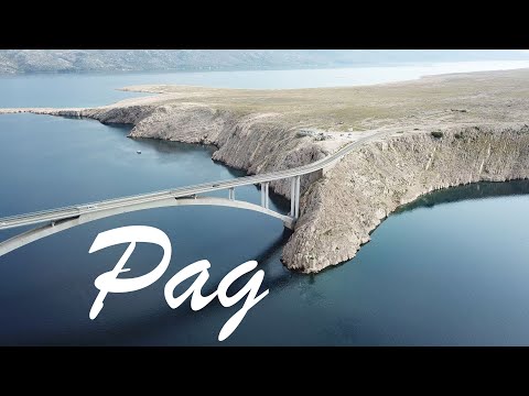 Island Pag, Croatia | Aerial 4K (Relaxing Music)