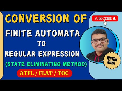 CONVERSION OF FINITE AUTOMATA TO RE USING STATE ELIMINATING METHOD IN AUTOMATA THEORY || TOC